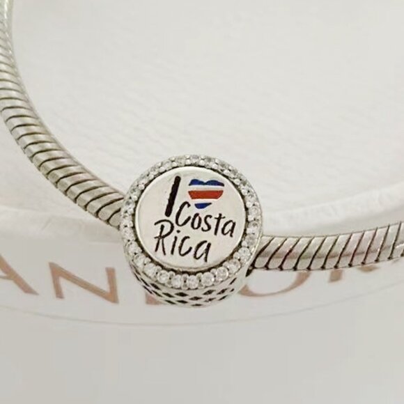 Pandora I Love Costa Rica Exclusive Dangle Charm - Picture 1 of 3